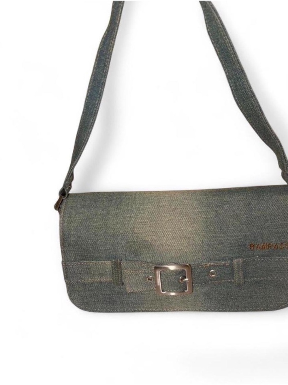 Rampage Denim Shoulder Bag with Buckle Vintage Y2K